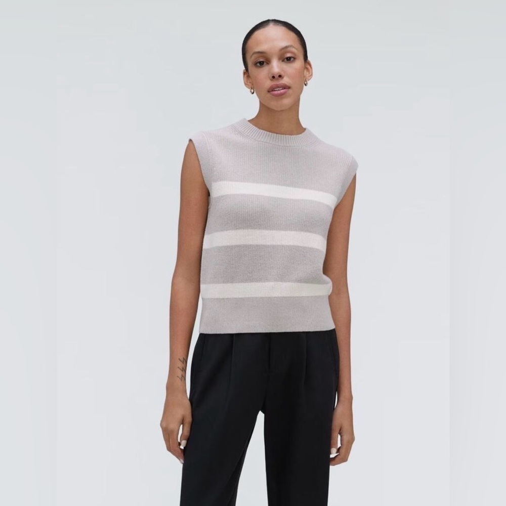 EVERLANE The Cotton Summer Sweater Tank Vest, Size XXS - Picture 1 of 10